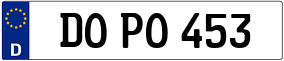 Trailer License Plate